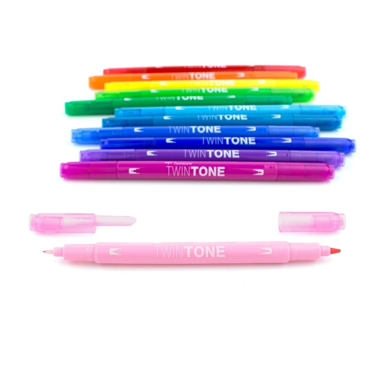 TwinTone Marker Rainbow 12er-Set in der Gruppe Stifte / Künstlerstifte / Illustrationsmarker bei Pen Store (101130)
