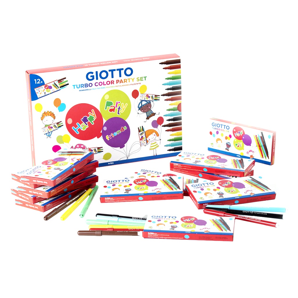 Party-Set Turbo Color Filzstifte x 12 (ab 3 Jahren) in der Gruppe Kids / Stifte für Kinder / Filzstifte für Kinder bei Pen Store (101591)