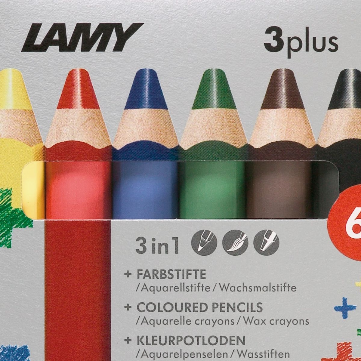 3plus Buntstifte 6er-Set (ab 3 Jahren) in der Gruppe Kids / Stifte für Kinder / 3 Jahre und älter bei Pen Store (101784)