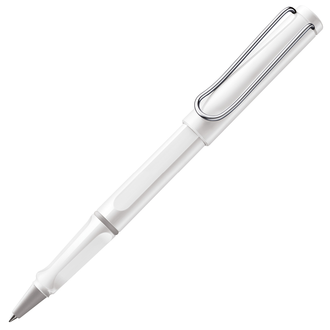 Safari Tintenroller Shiny White in der Gruppe Stifte / Fine Writing / Tintenroller bei Pen Store (101920)