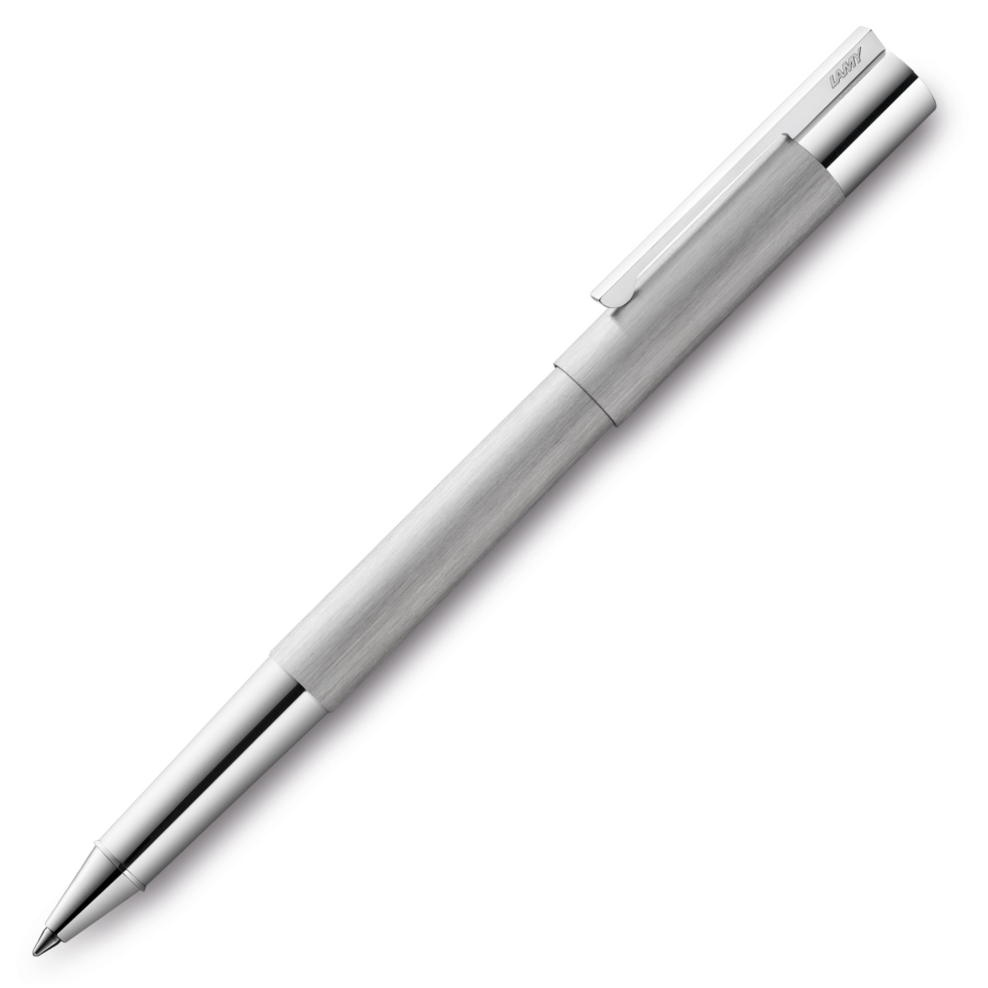 Scala Brushed Silver Tintenroller in der Gruppe Stifte / Fine Writing / Tintenroller bei Pen Store (102038)
