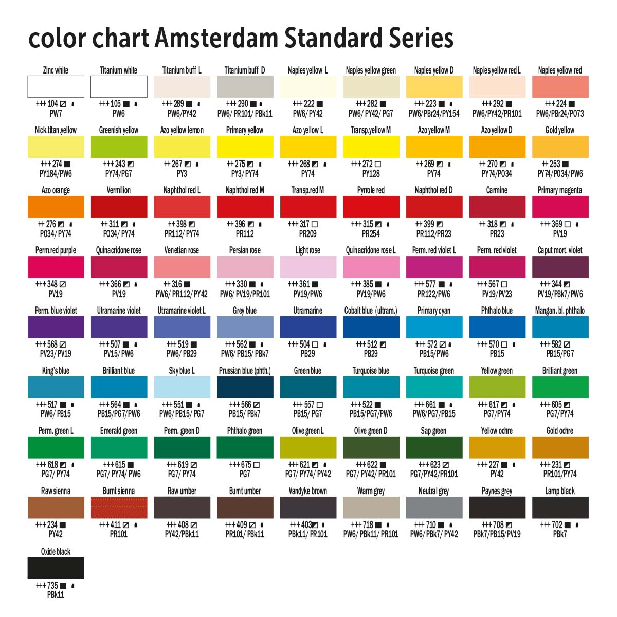Amsterdam Acrylfarbe 120 ml in der Gruppe Künstlerbedarf / Farben / Acrylfarbe bei Pen Store (103874_r)