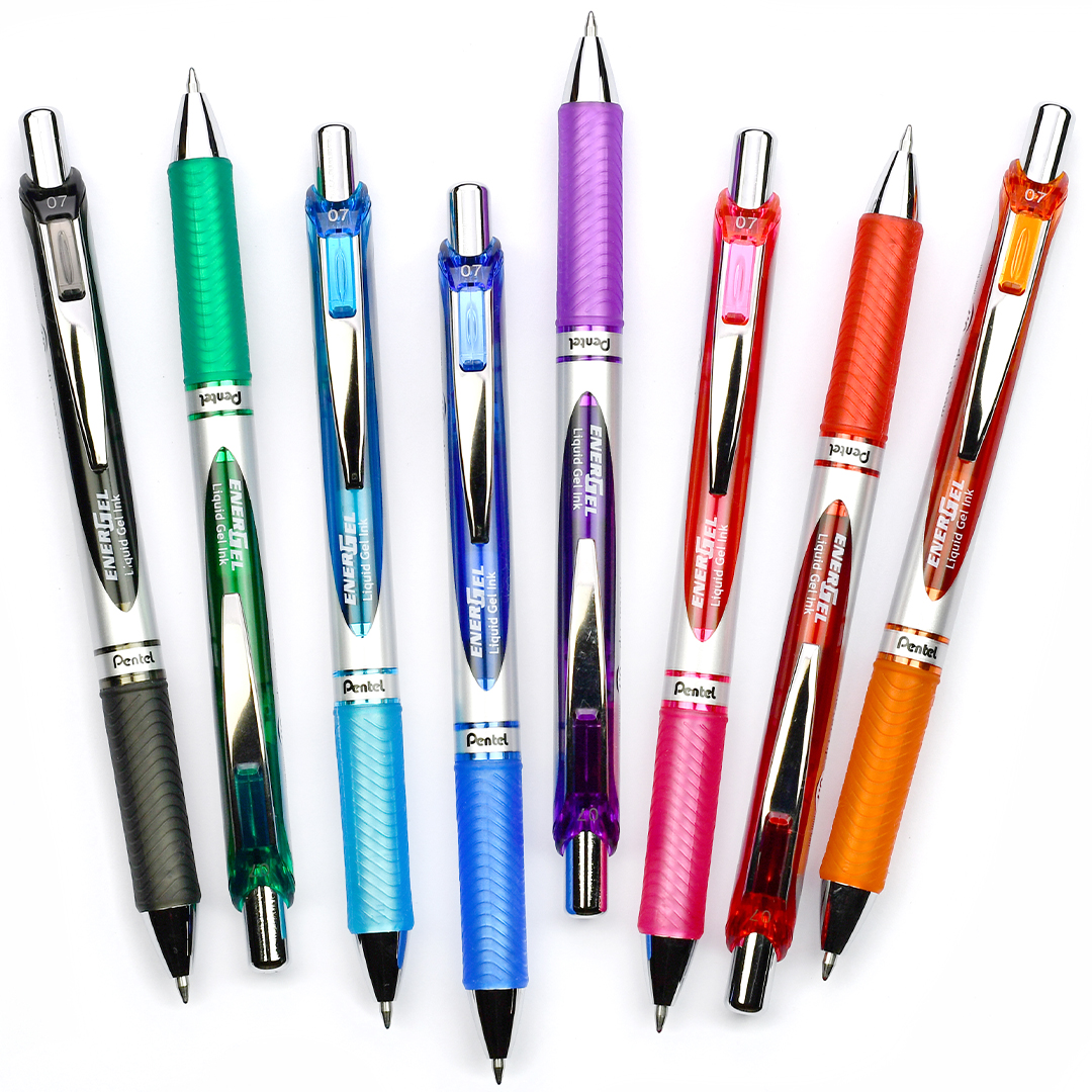 PENTEL EnerGel-X Gel-Tintenroller, 0,7 Mm Kugel, Braun – 3er Pack Mit Gummierte Griffzone