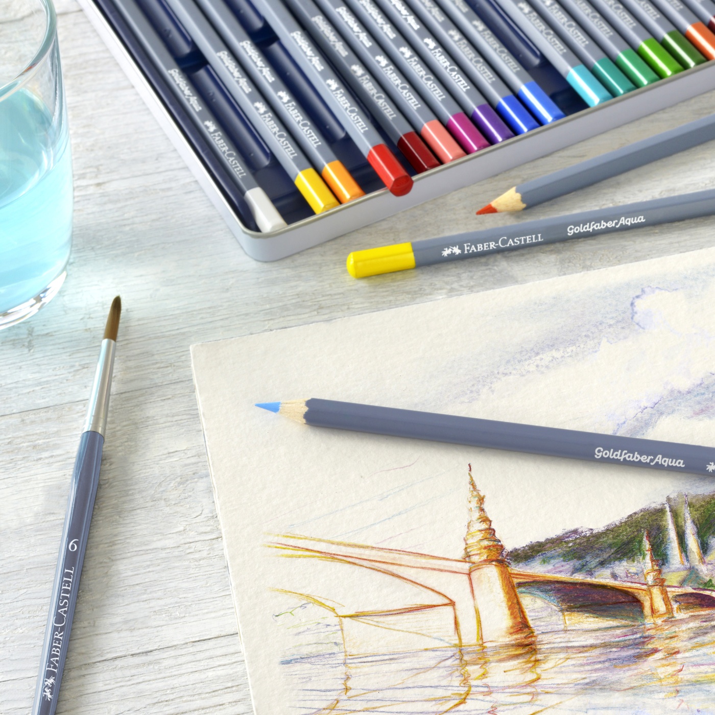 Goldfaber Aqua Aquarellstifte 24er-Set