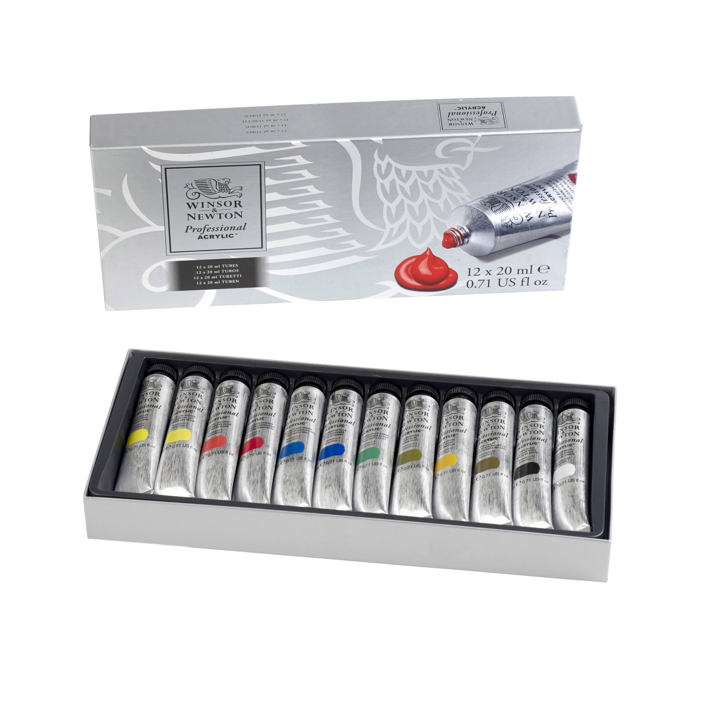 Acrylfarbe Professional Tube 12 × 20 ml in der Gruppe Künstlerbedarf / Farben / Acrylfarbe bei Pen Store (108805)