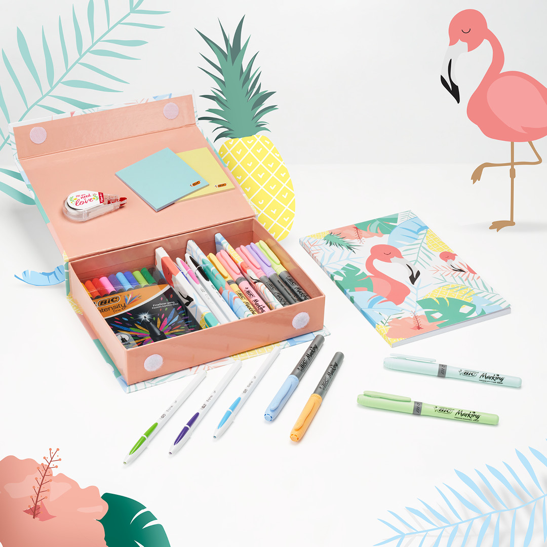 BIC Gel-Stift Set 8 Stück, 0,7 Mm, Schnelltrocknend & Leuchtende Farben – Sortiert
