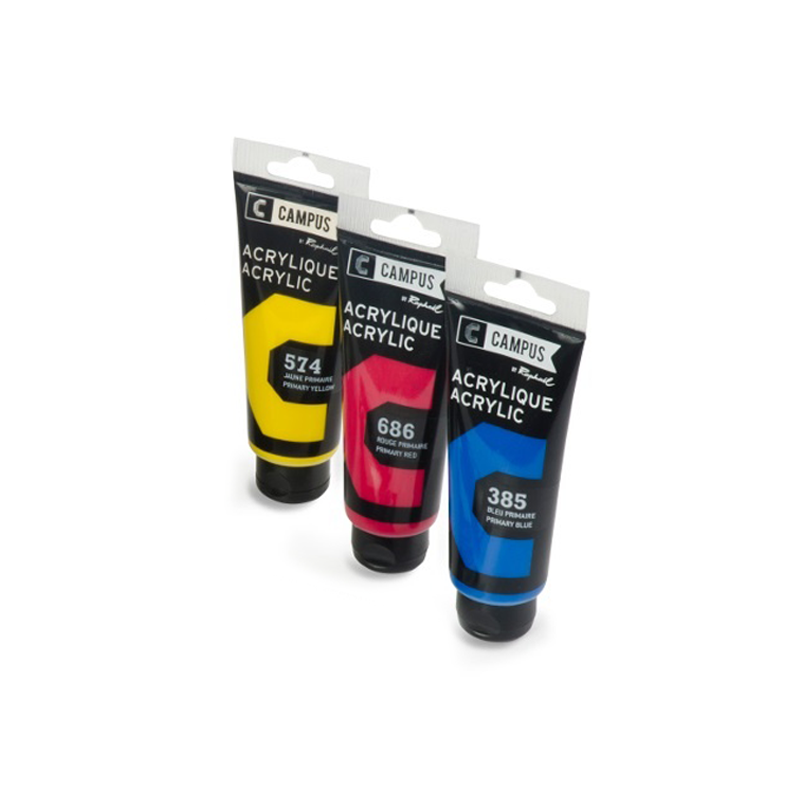 CAMPUS Acrylfarbe Tube 100 Ml In Titan Buff – Satinierter, Hochdeckender Farbton