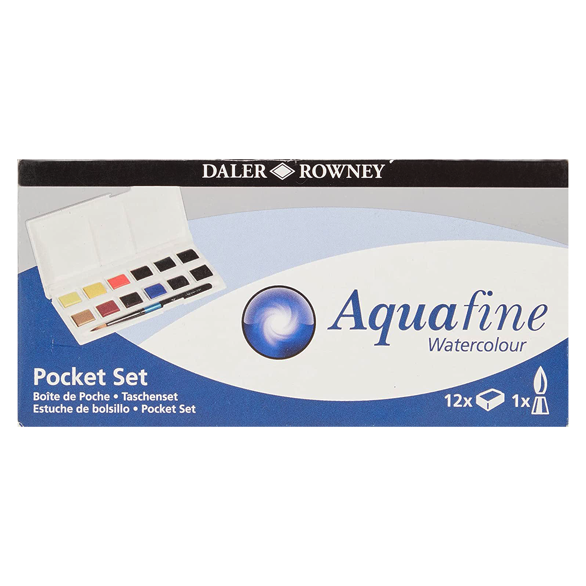 Aquafine Aquarell Pocket Set in der Gruppe Künstlerbedarf / Farben / Aquarell bei Pen Store (127834)