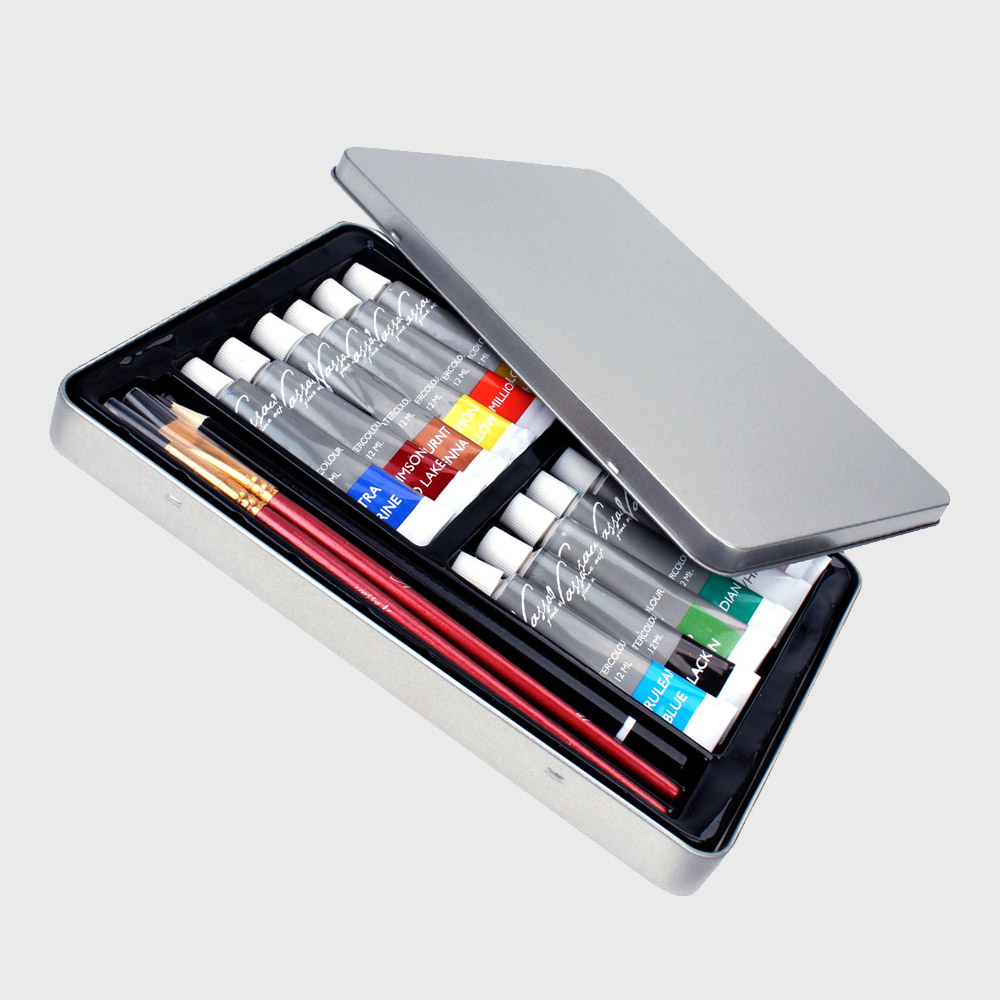Fine Store | Nassau Pen pinsel + Art Farben 18 Aquarellfarben-Set
