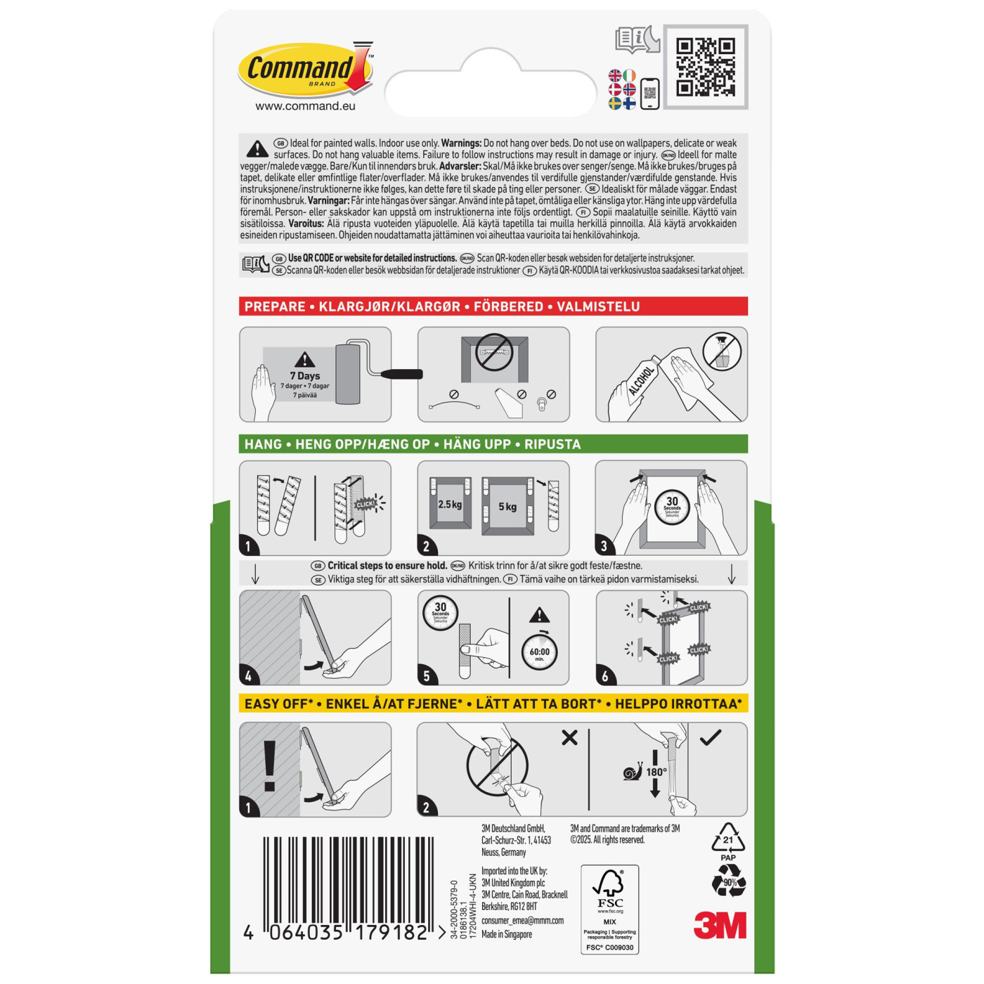 Command Bilder-Montage Strips Medium 4 st