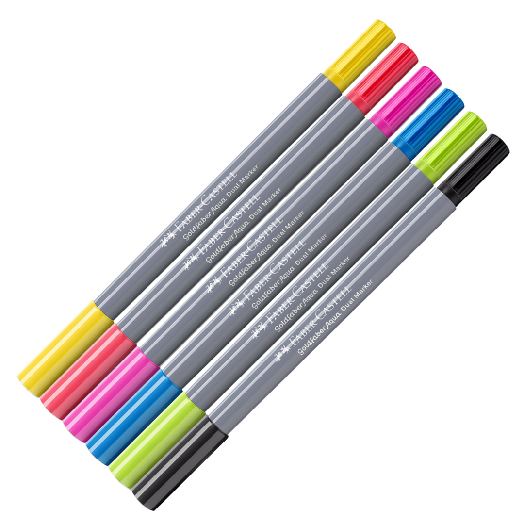 Goldfaber Aqua Dual Marker 6er-Set Graffiti