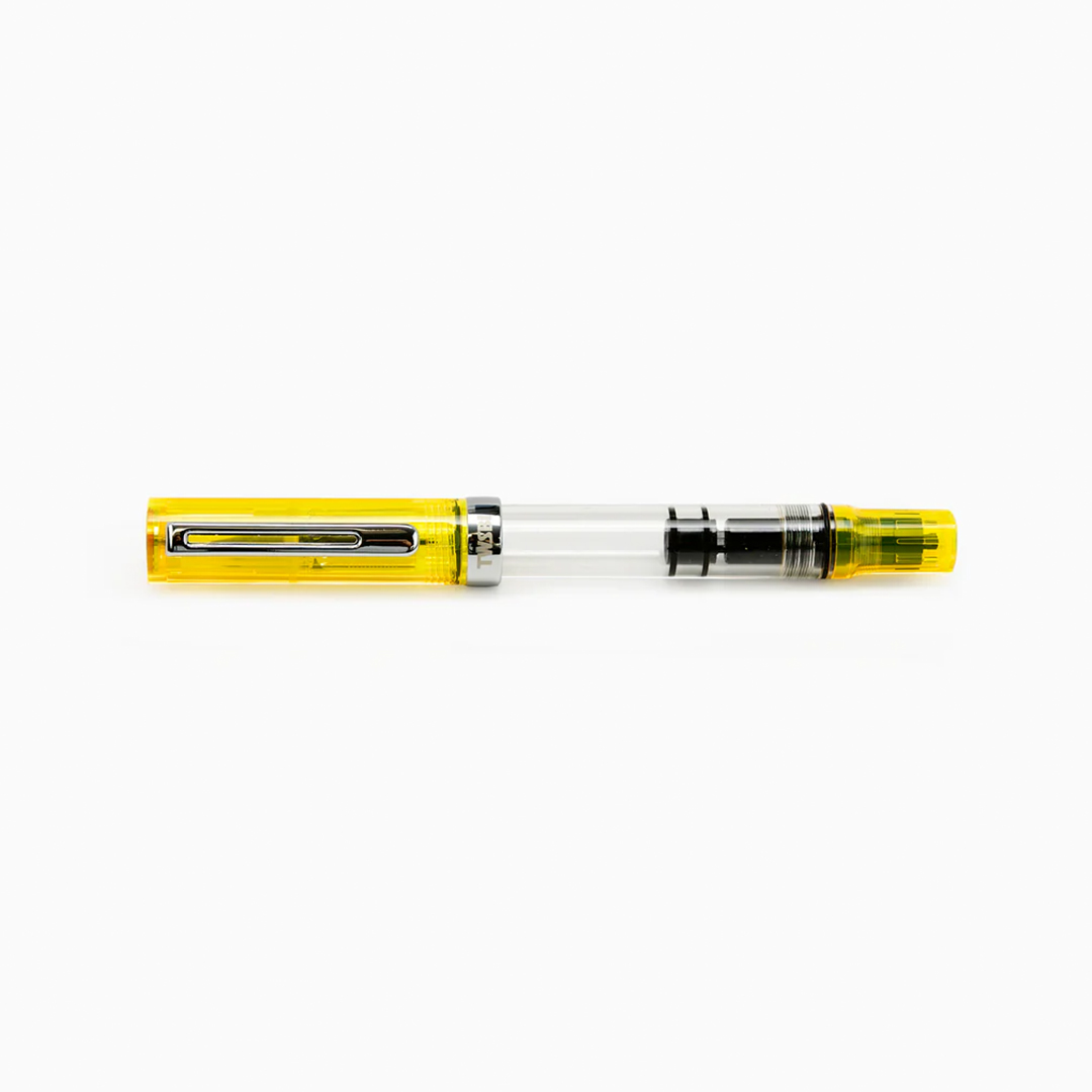 TWSBI ECO T Kolbenfüllhalter Transparent – Dreieckiger Griff, Medium-Feder, Für Tinte & Täglichen Gebrauch