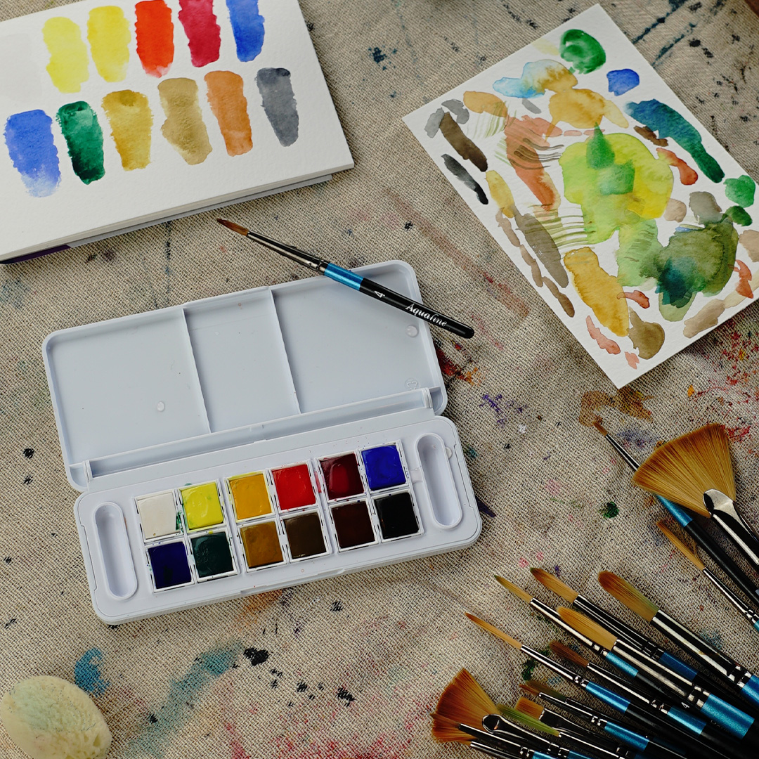 Watercolor brush series 48 Fan Nr 4