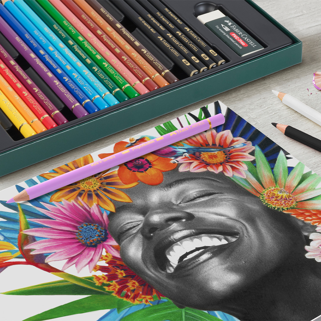 Polychromos & Pitt Graphite Matt Set 40 Farbstifte + 8 Graphitstifte