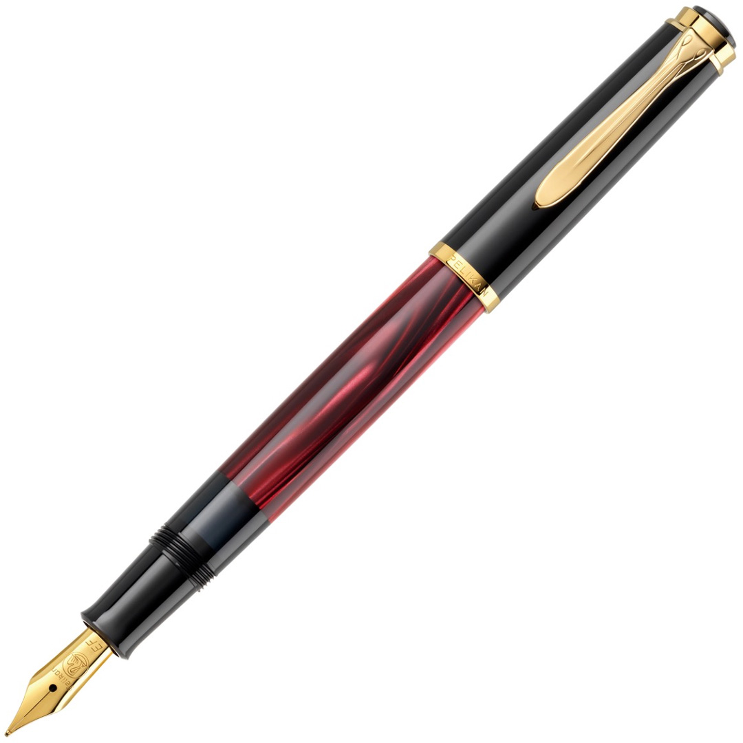 Classic M200 Fullfederhalter Red-marbled Medium