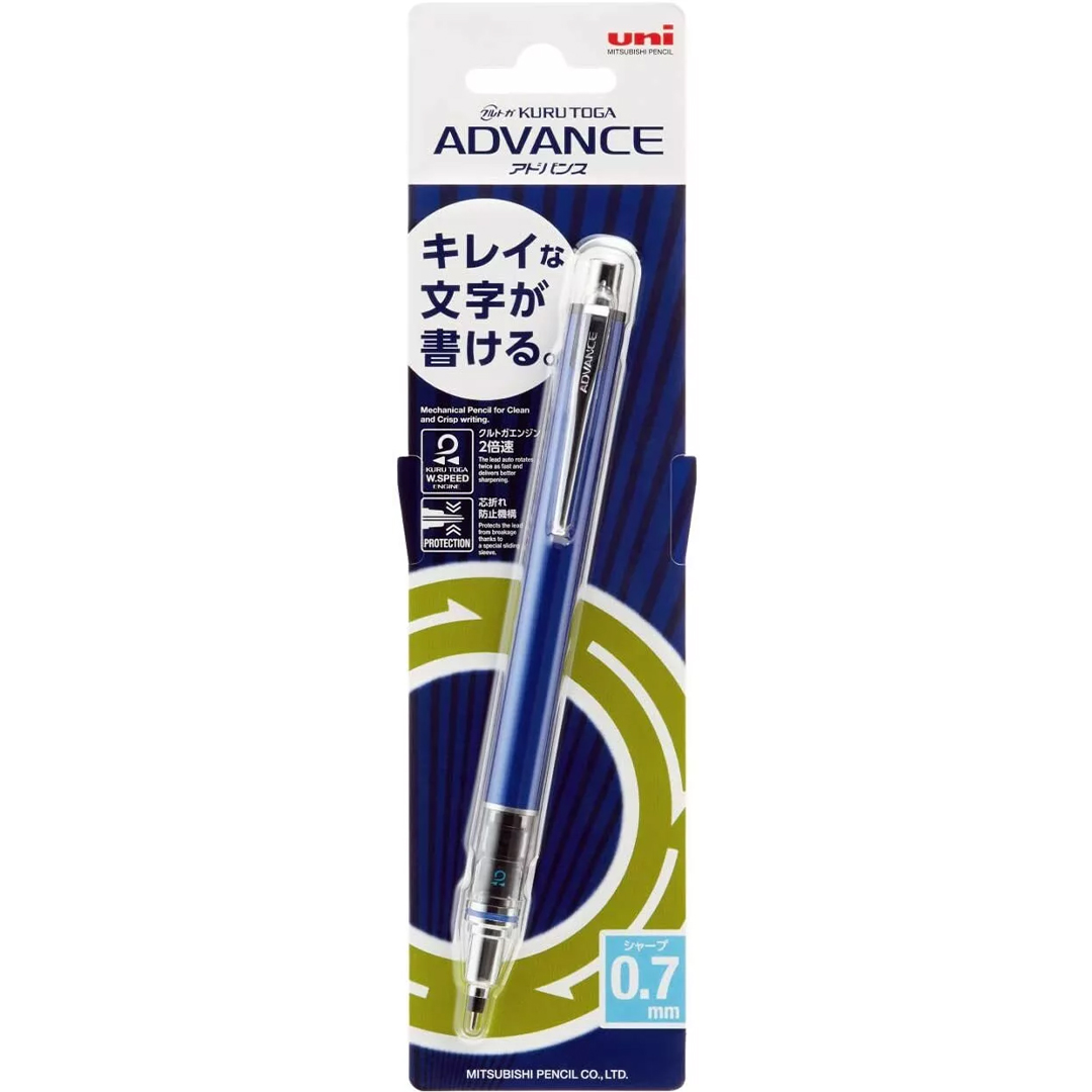 Druckbleistift Kuru Toga Advance 0,7 mm Blau