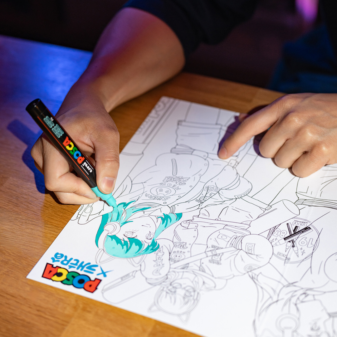 Posca PC-5M Manga Hero 8-er Set
