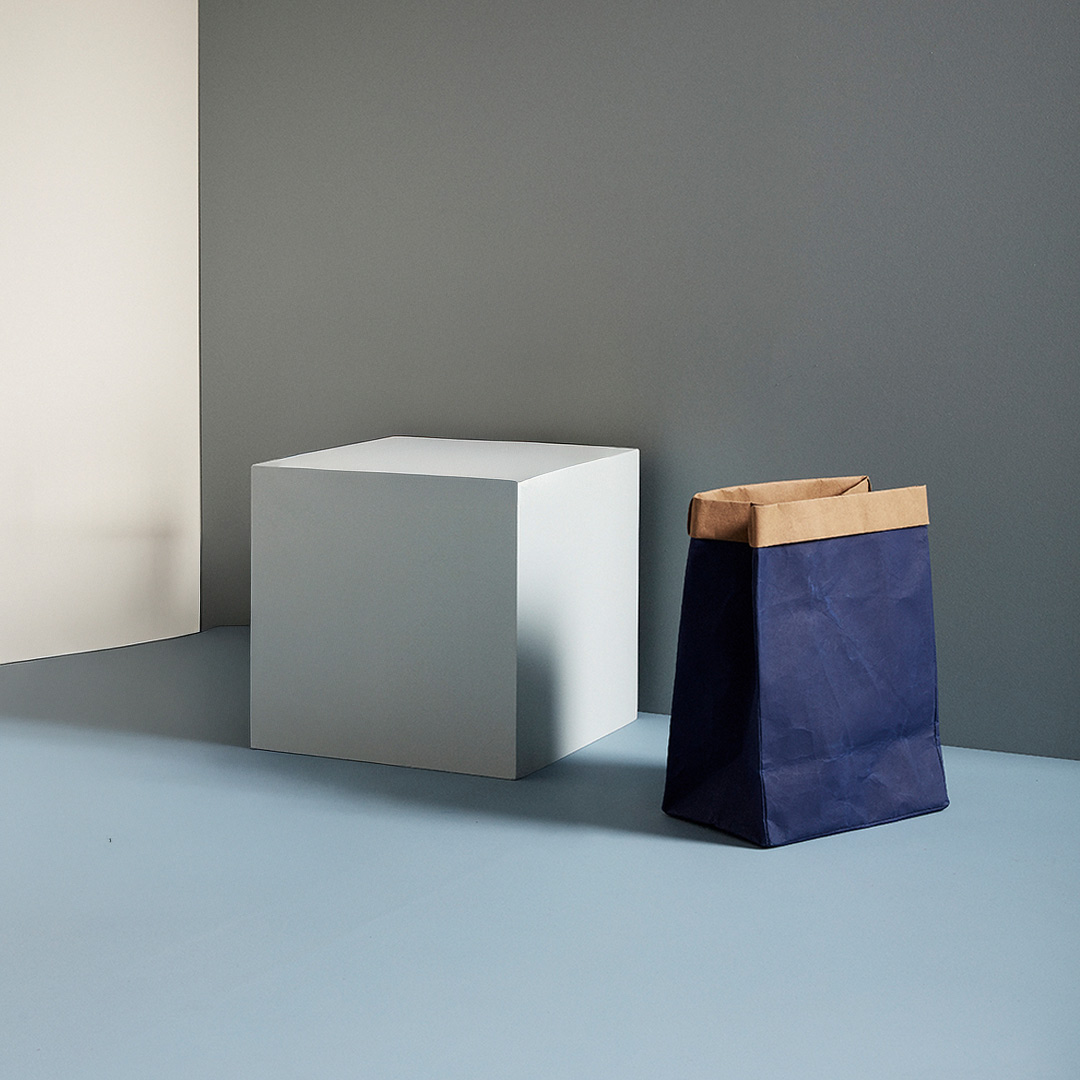 Paper basket Blue Aufbewahrungskorb 2er-Set