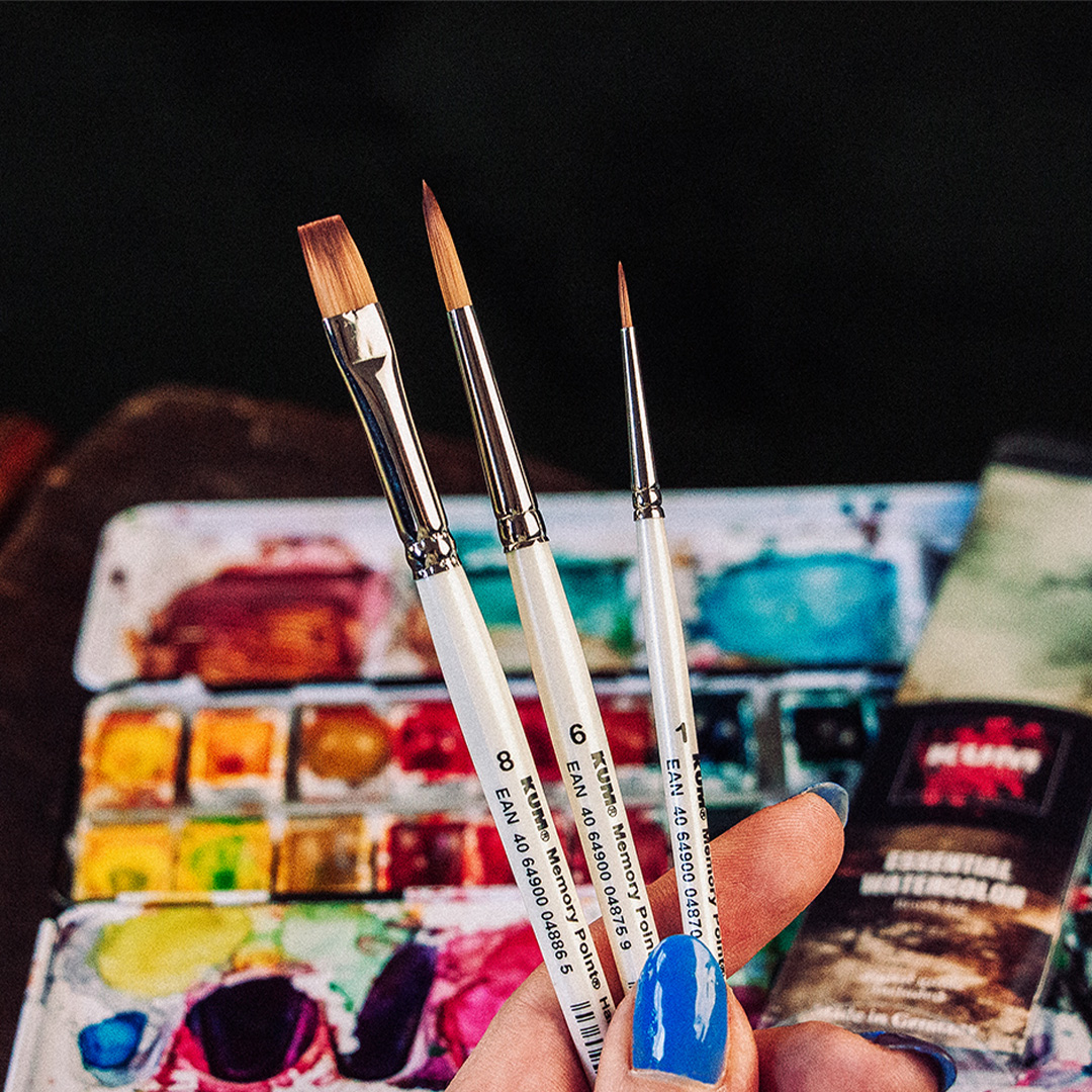 Synthetikpinsel Aquarell Essential 3er-Set