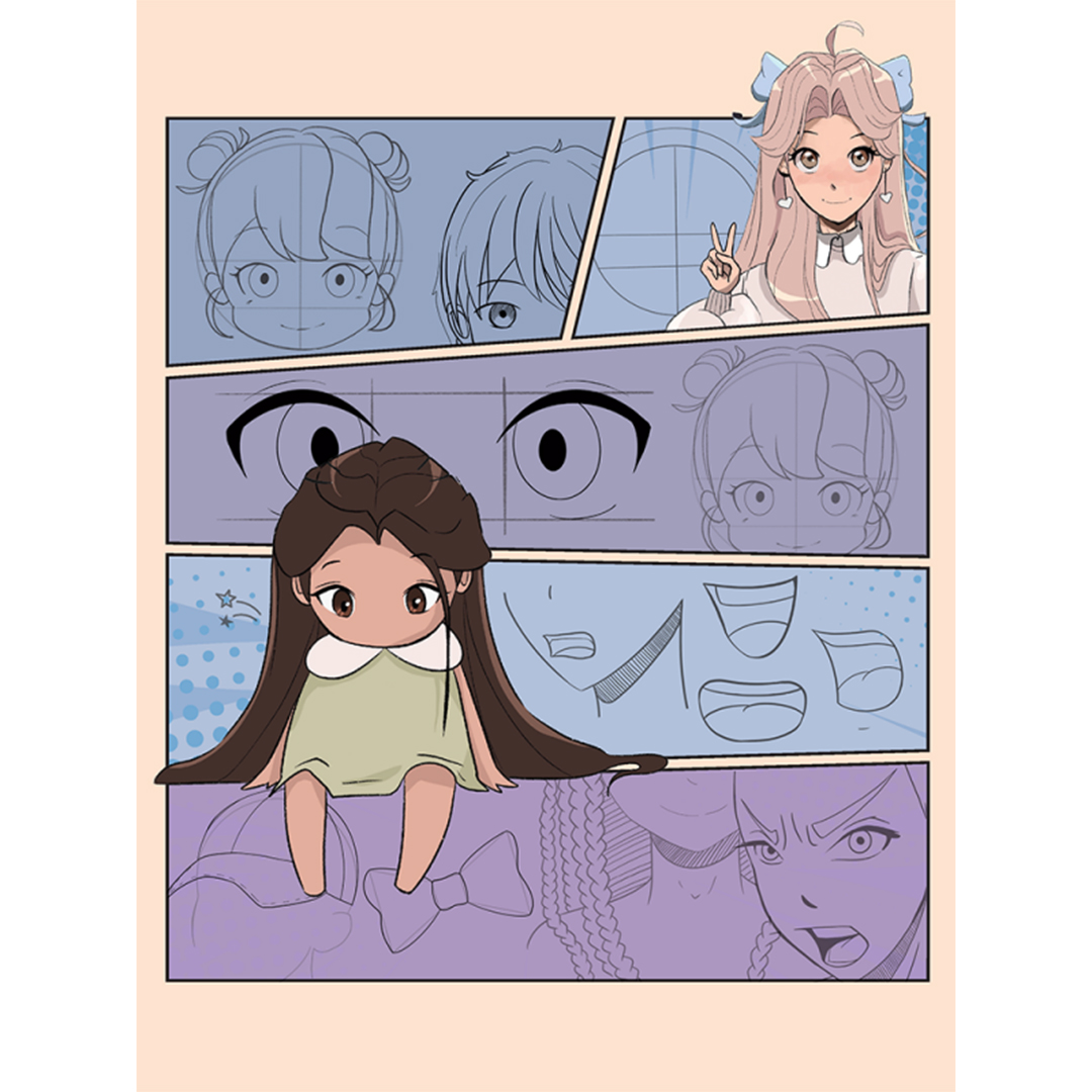 Draw Manga Faces, Heads and Hairstyles