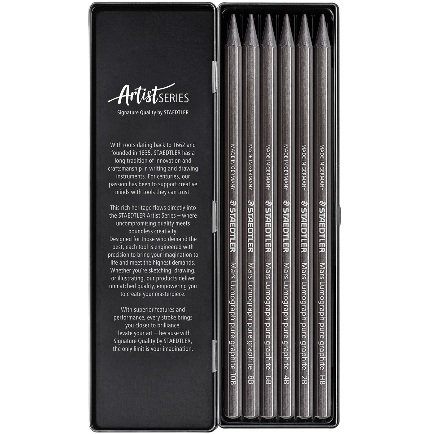 Graphitstifte Mars Lumograph 6er-Set