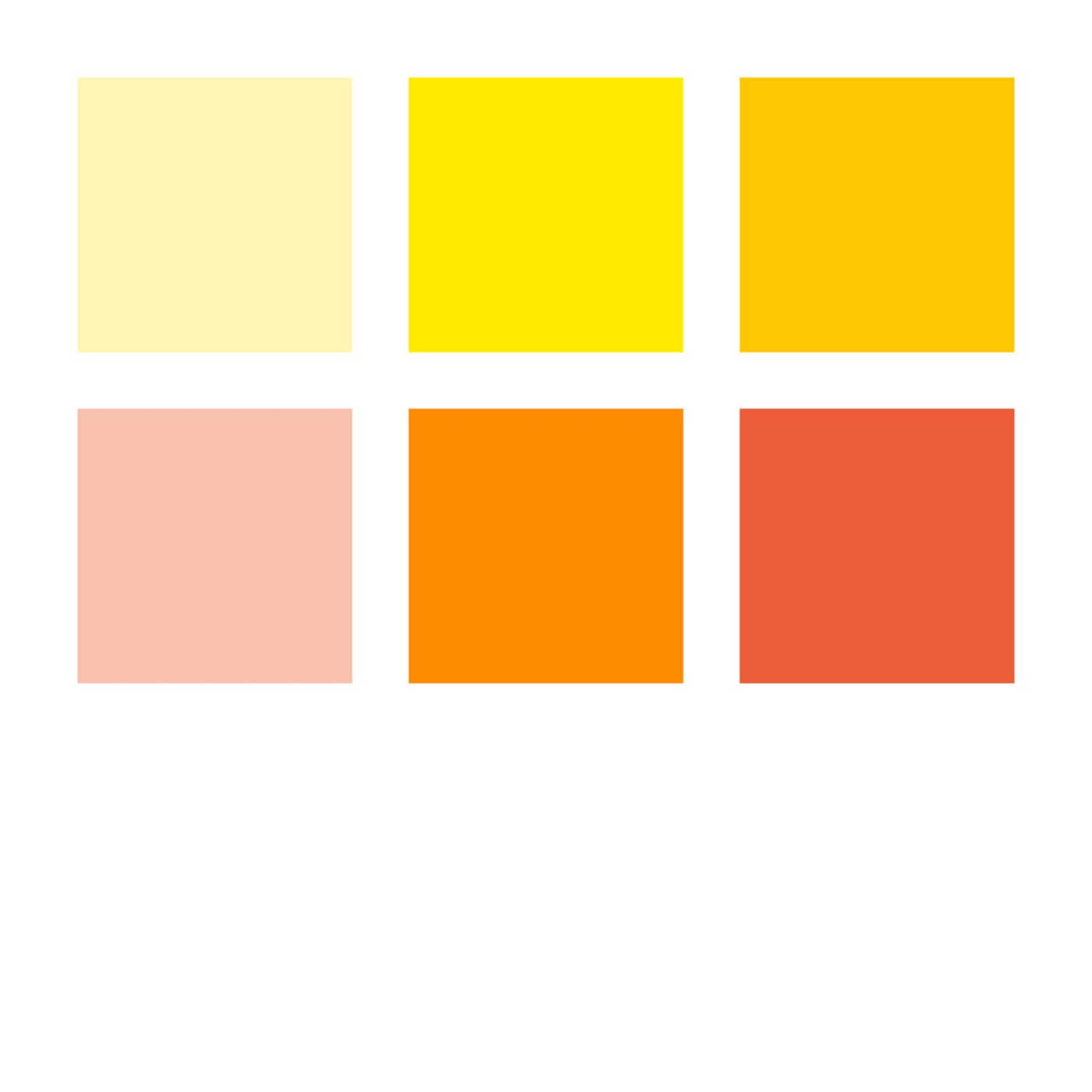 Pigment Arts Brush Pen 6-er Set Yellow/Orange