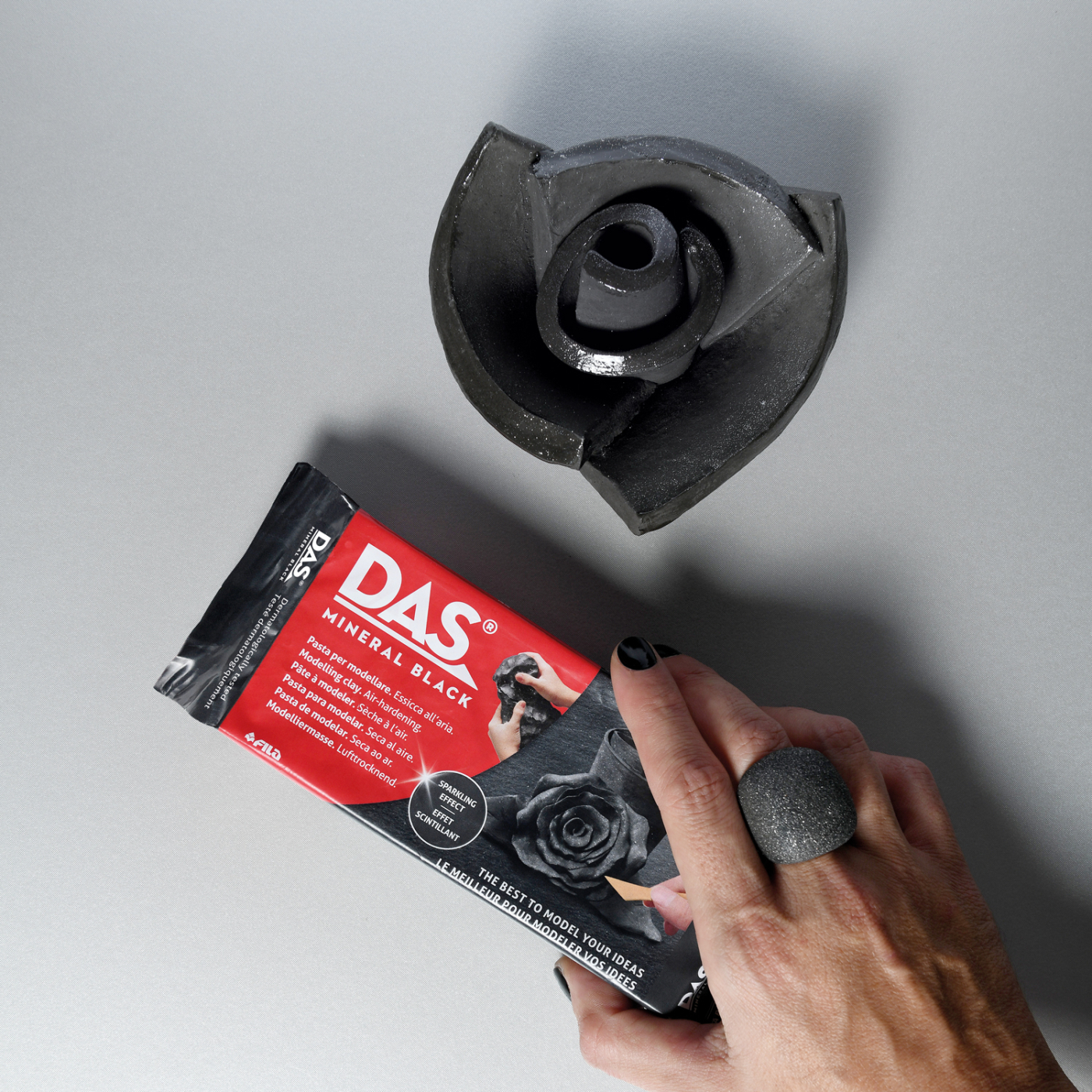 Modelliermasse 400 g Mineral Black
