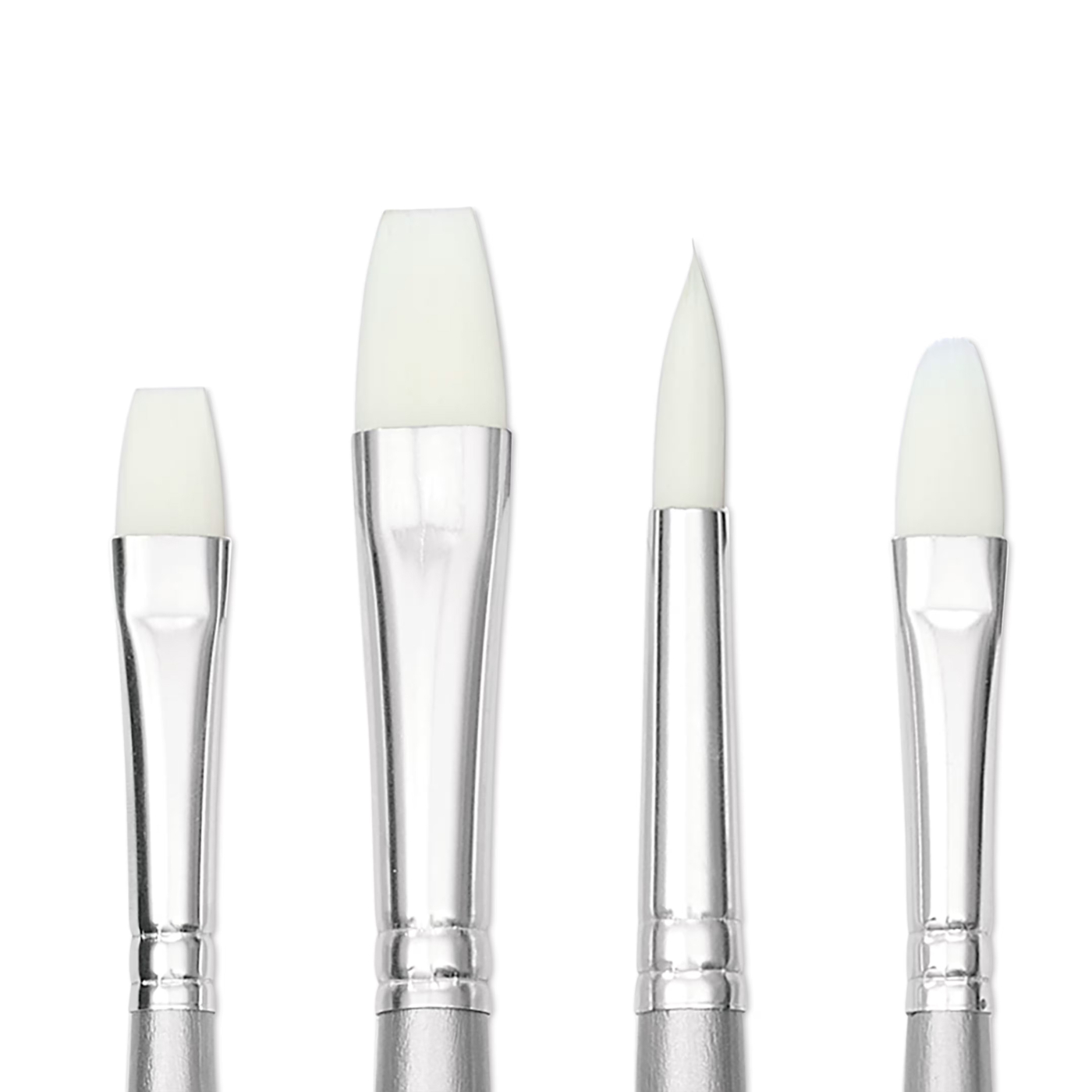 Synthetikpinsel Acryl Long Handle 4er-Set