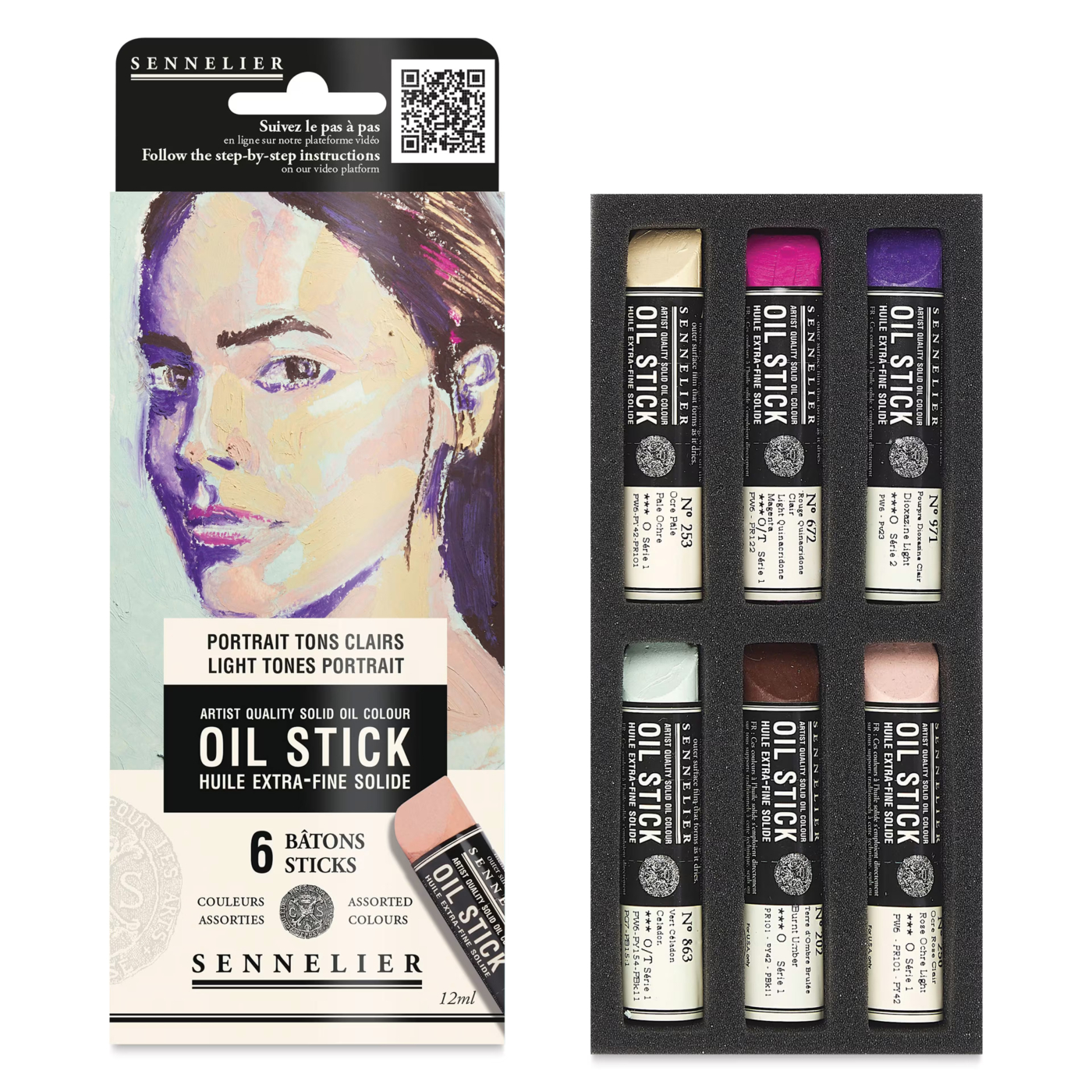 Oil Stick Mini 6er-Set Light tones Portrait