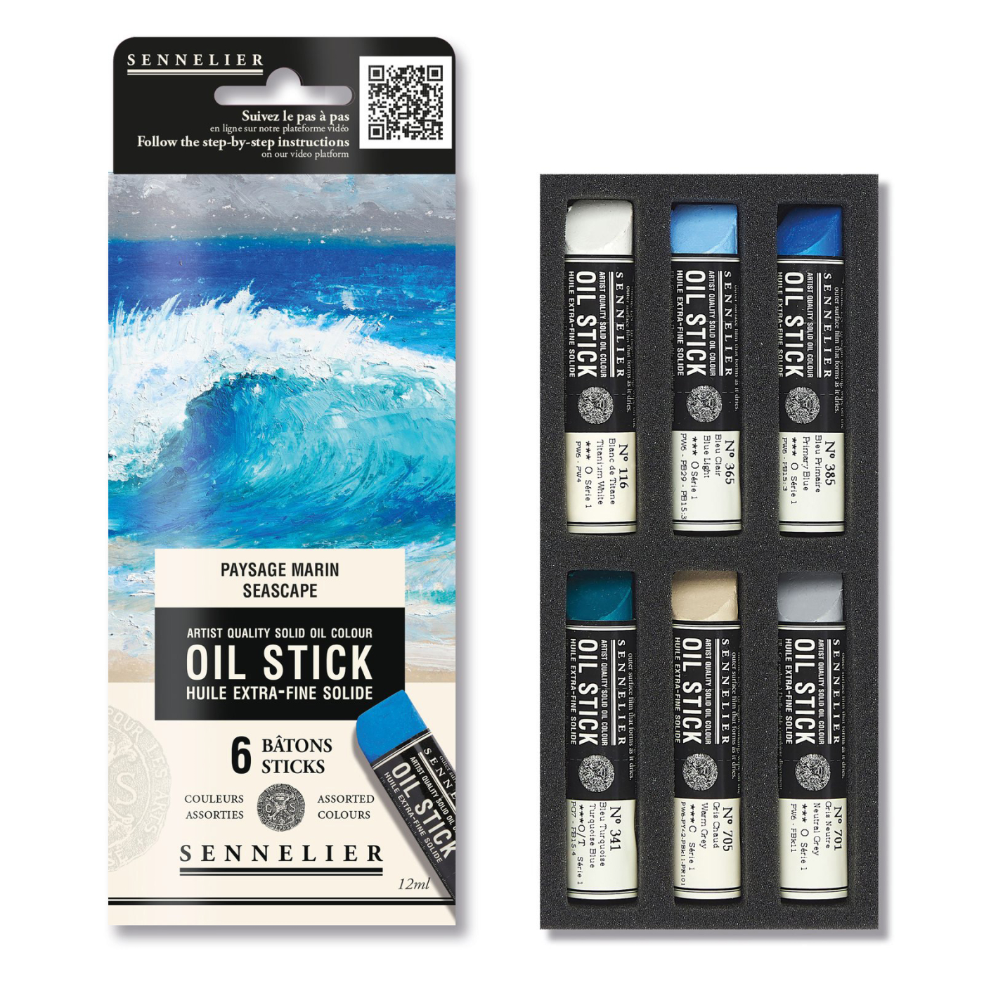 Oil Stick Mini 6er-Set Seascape