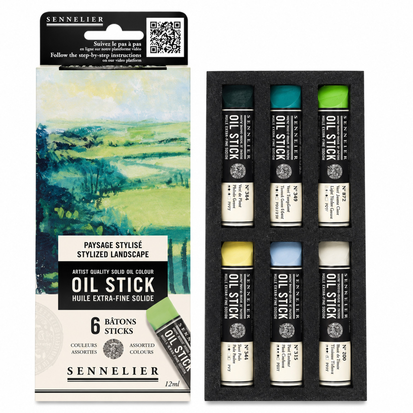 Oil Stick Mini 6er-Set Stylish landscape