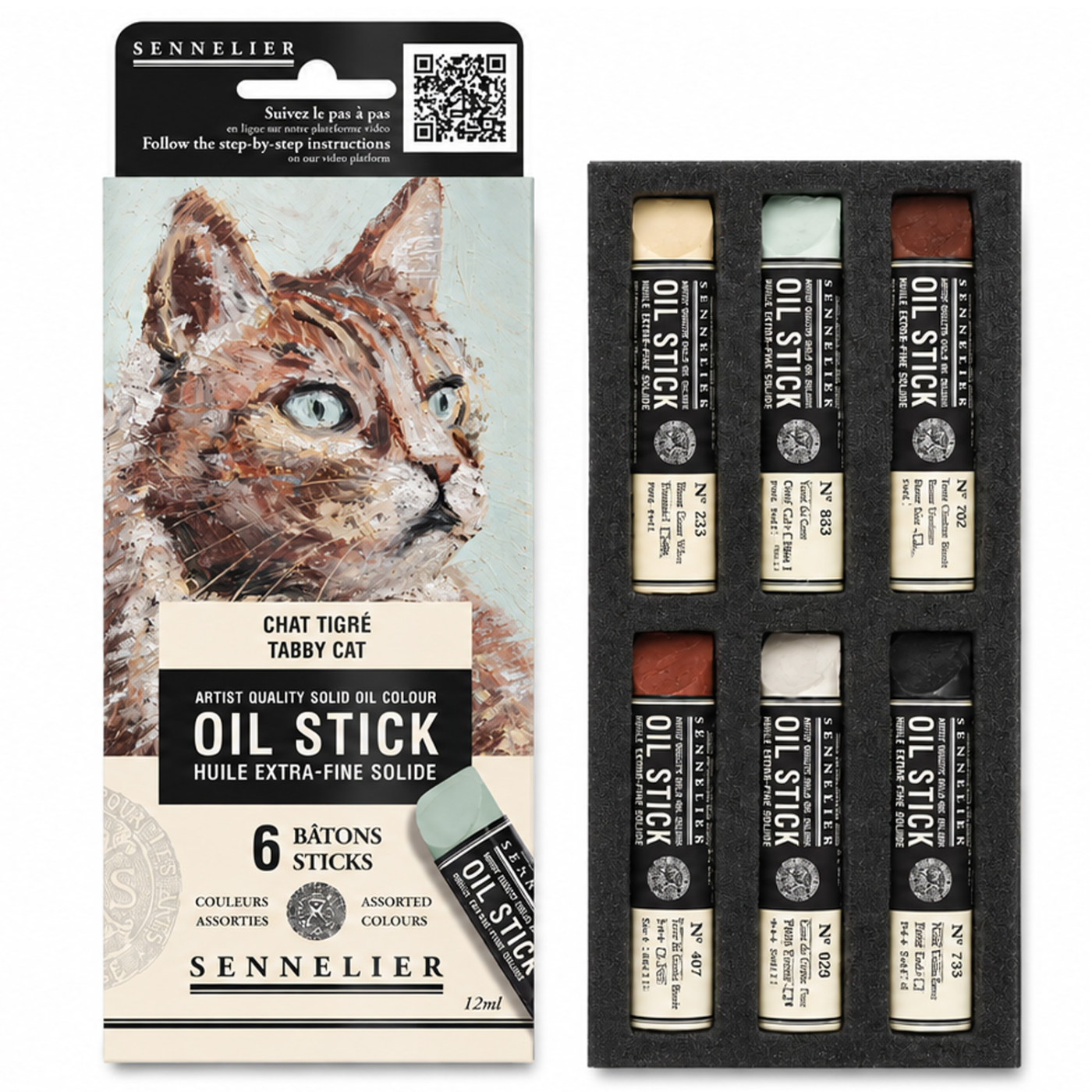 Oil Stick Mini 6er-Set Tabby cat