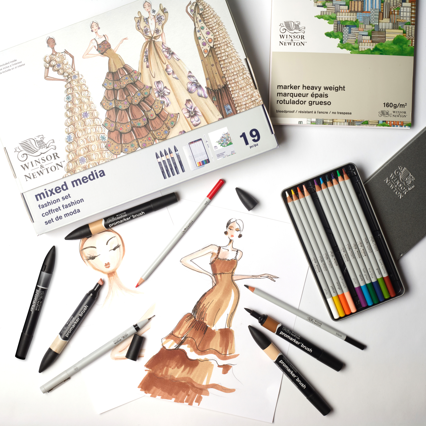 Mixed Media Fashion Set 19-teilig