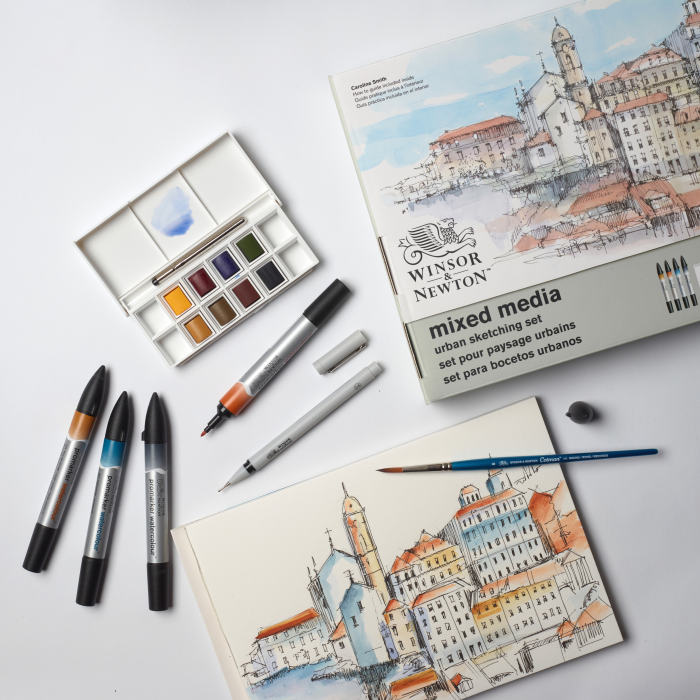 Mixed Media Urban Sketching Set 16-teilig
