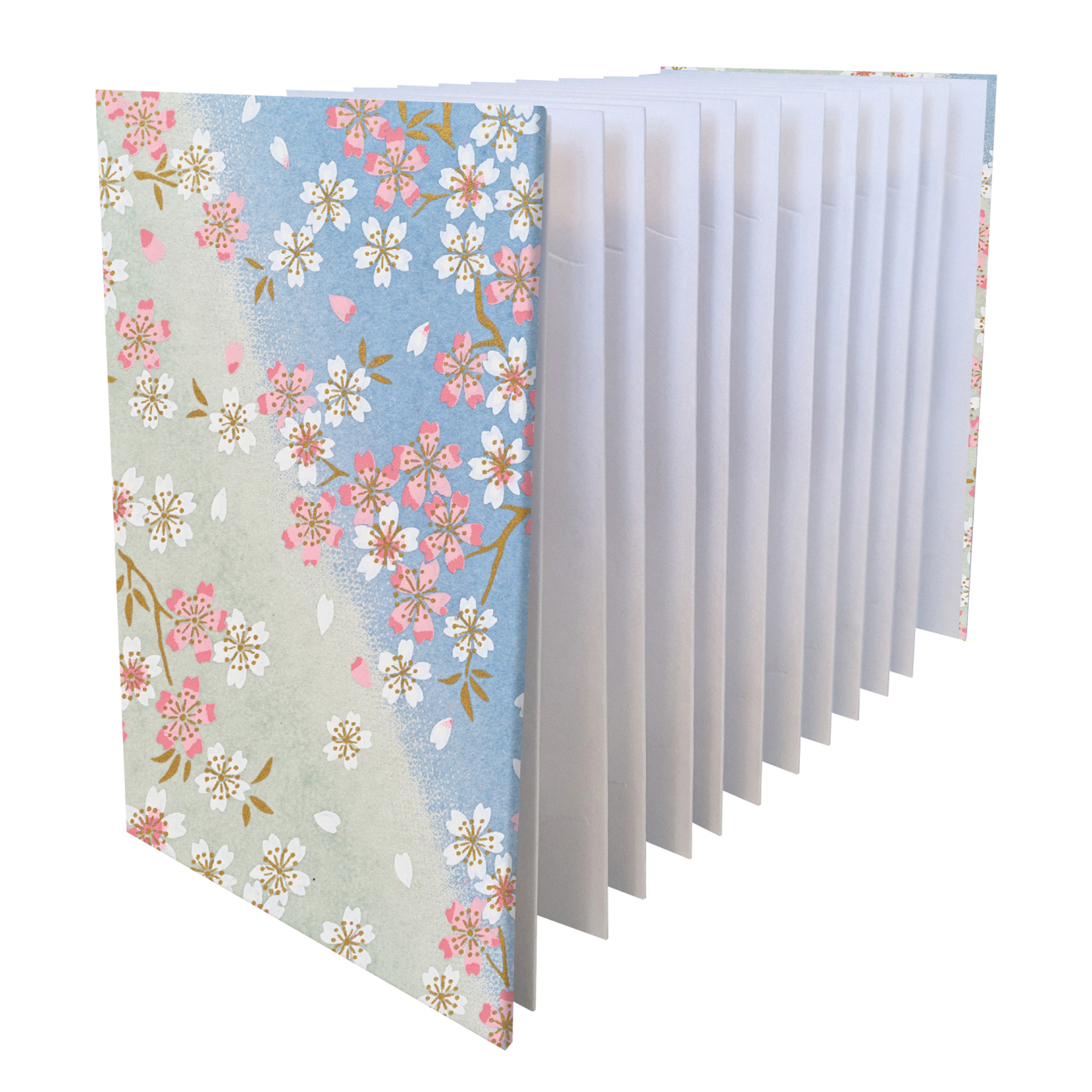 Notebook Goshuincho Blue Flower