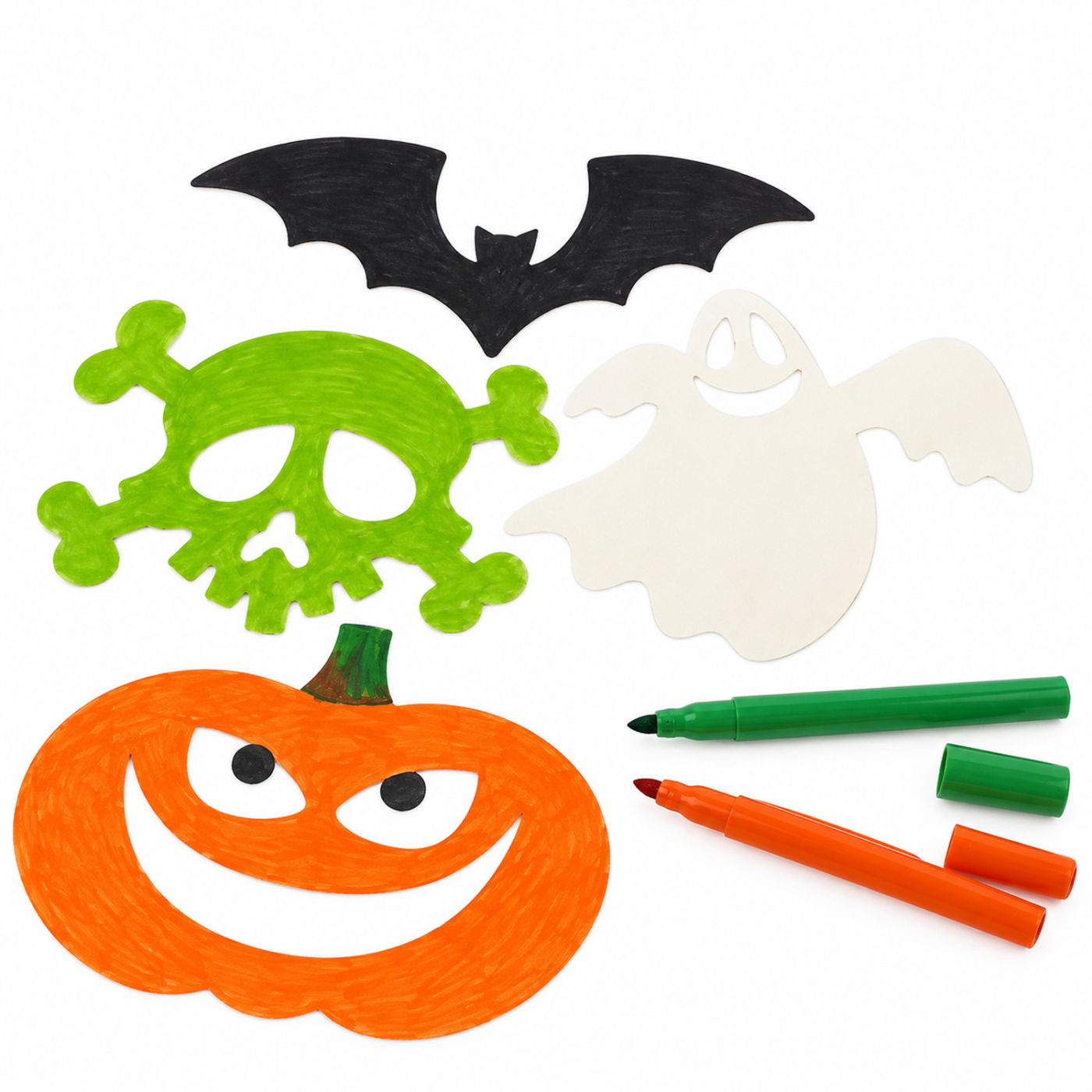 Papierfiguren Halloween 16er-Set