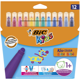 Kids Baby-Filzstifte 12er-Set (ab 1 Jahr) in der Gruppe Kids / Stifte für Kinder / Filzstifte für Kinder bei Pen Store (100247)
