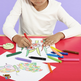 Kids Plastidecor Dreieckige Wachsmalkreiden 12er-Set (ab 3 Jahren) in der Gruppe Kids / Stifte für Kinder / Kreidestiften für Kinder bei Pen Store (100257)