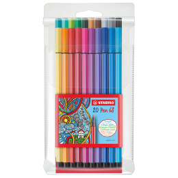 Pen 68 Filzstift 20er-Pack (ab 3 Jahren) in der Gruppe Stifte / Künstlerstifte / Filzstifte bei Pen Store (100268)