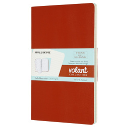 Volant Notebook Large Orange/Blue Ruled in der Gruppe Papier & Blöcke / Schreiben und Notizen / Notizbücher bei Pen Store (100347)
