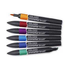 ProMarker Brush 6er-Set Rich Tones in der Gruppe Stifte / Künstlerstifte / Marker bei Pen Store (100554)