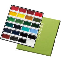 Gansai Tambi Akvarell 24er-Set in der Gruppe Künstlerbedarf / Künstlerfarben / Aquarell bei Pen Store (101077)