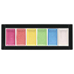 Gansai Tambi Akvarell 6er-Set Pearl Colors in der Gruppe Künstlerbedarf / Künstlerfarben / Aquarell bei Pen Store (101079)