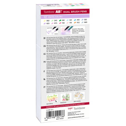 ABT Dual Brush Stift 12er-Set Pastel in der Gruppe Stifte / Künstlerstifte / Pinselstifte bei Pen Store (101094)