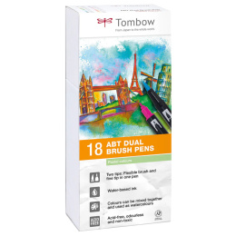 ABT Dual Brush Stift 18er-Set Pastel in der Gruppe Stifte / Künstlerstifte / Pinselstifte bei Pen Store (101096)