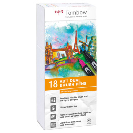 ABT Dual Brush Stift 18er-Set Secondary in der Gruppe Stifte / Künstlerstifte / Pinselstifte bei Pen Store (101097)