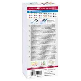 ABT Dual Brush Stift 18er-Set Primary in der Gruppe Stifte / Künstlerstifte / Pinselstifte bei Pen Store (101098)