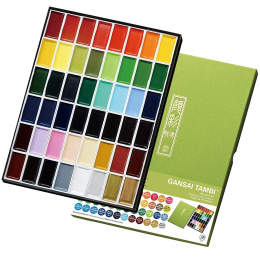Gansai Tambi Akvarell 48er-Set in der Gruppe Künstlerbedarf / Künstlerfarben / Aquarell bei Pen Store (101261)