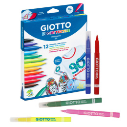 Stoffmalstifte Decor Textile, 12er-Set (ab 3 Jahren) in der Gruppe Basteln & Hobby / Farben / Textilmarker bei Pen Store (101594)