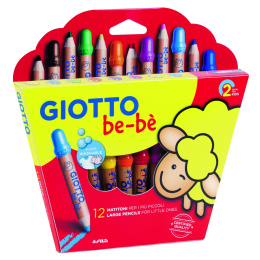 Be-bè Buntstifte 12er-Set (ab 2 Jahren) in der Gruppe Kids / Stifte für Kinder / Buntstifte für Kinder bei Pen Store (101597)